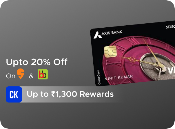 Axis Select Card: Earn Up to Rs 1300 CashKaro Rewards on Card Disbursal